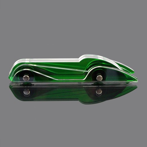 Lucite Car 3 Small Green 